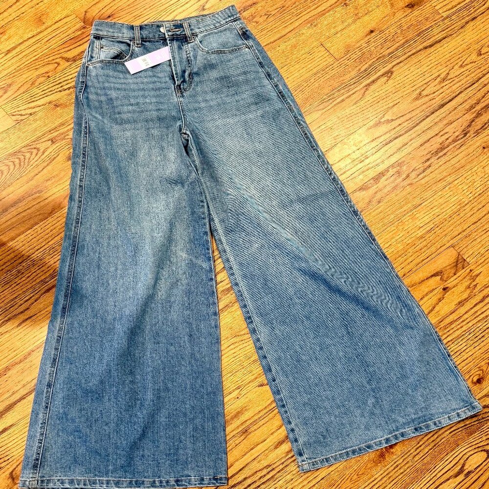 Brand New With Tags- Florence By Mills Total Softie Wide Leg Jean- Size 4